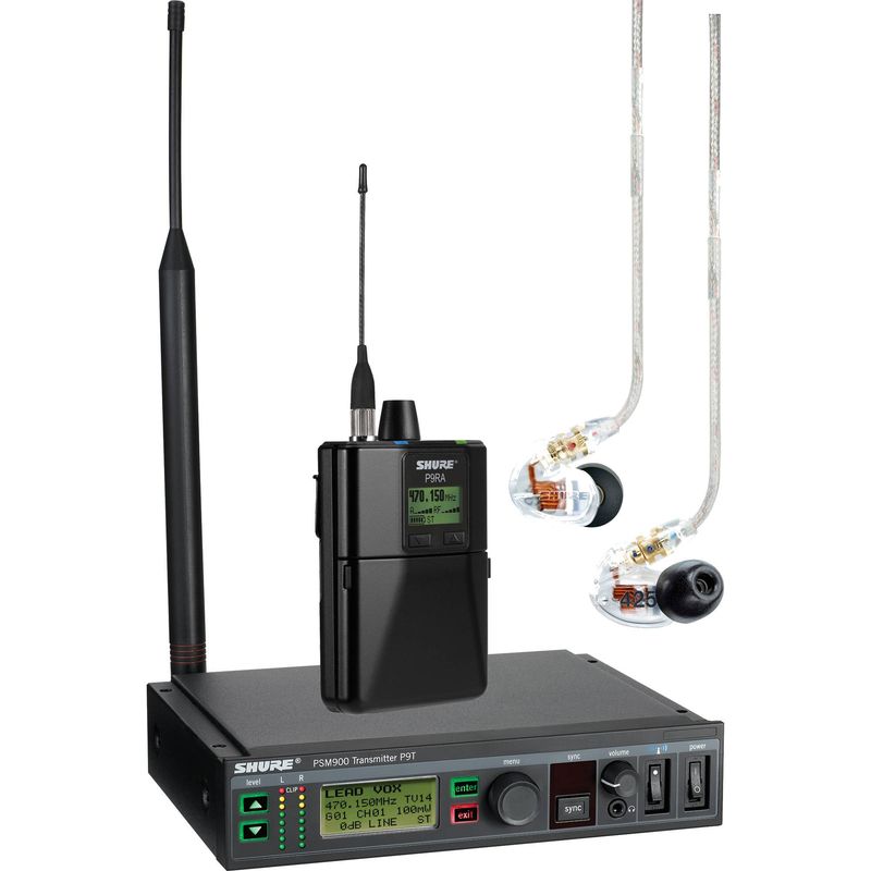Ear monitor émetteur P9T + récepteur P9RA PSM900 Shure