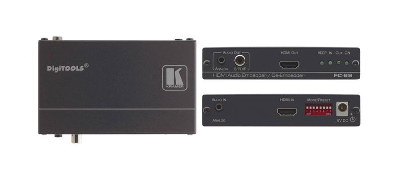 désembedder audio HDMI avec sortie analogique KRAMER