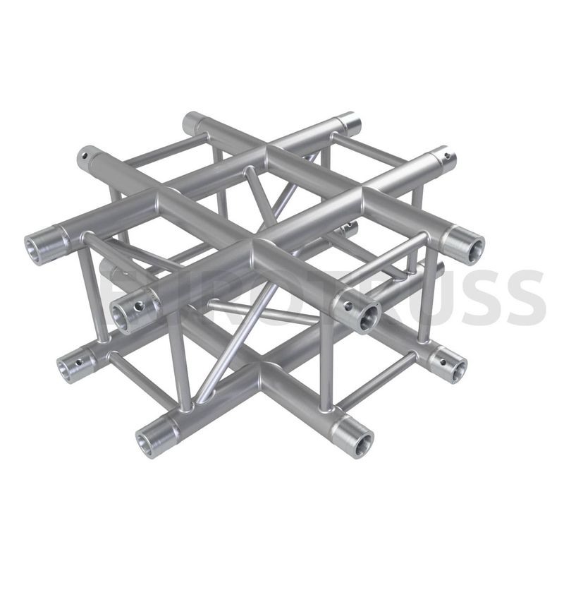 Angle 4 directions X alu CARRE 290 Eurotruss