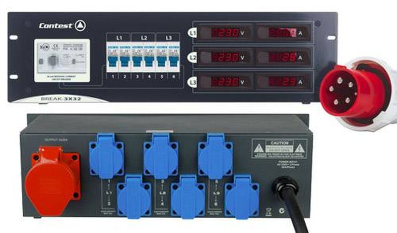 Distributeur P17 32 A - 3 x 2 PC 16 A