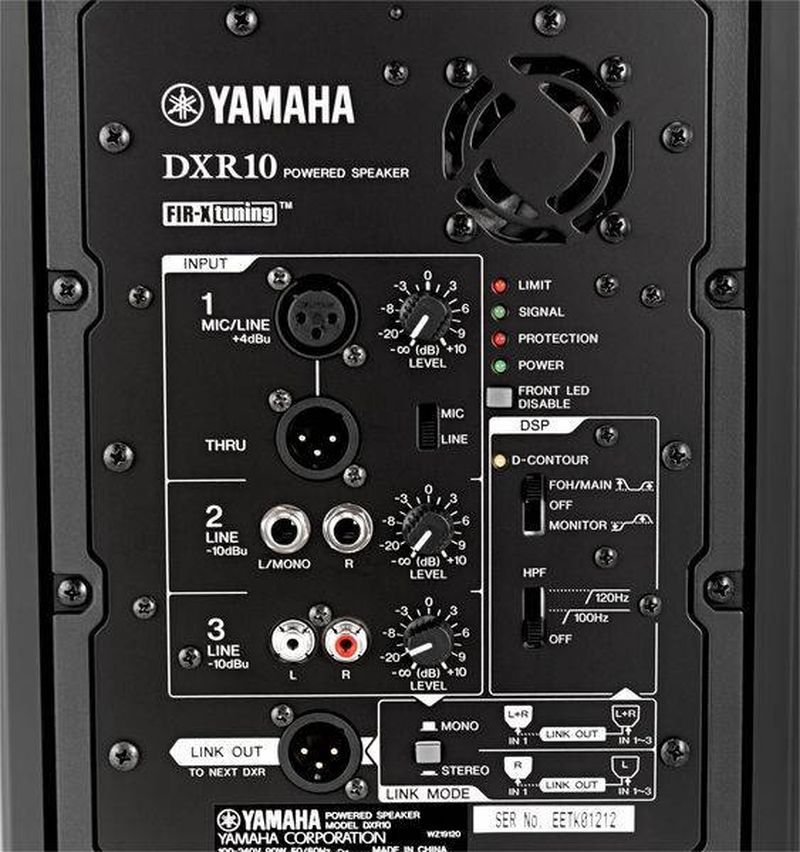 Location enceinte Yamaha DRX10 arrière