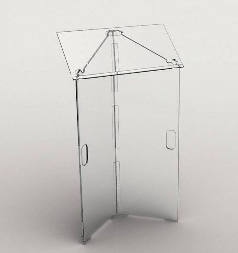 Location Pupitre plexiglass sans micro