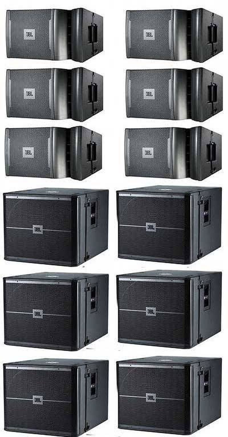 Système amplifié 11200 W 6 caissons JBL VPSB7118DPAN + 6 têtes JBL VRX932LAP