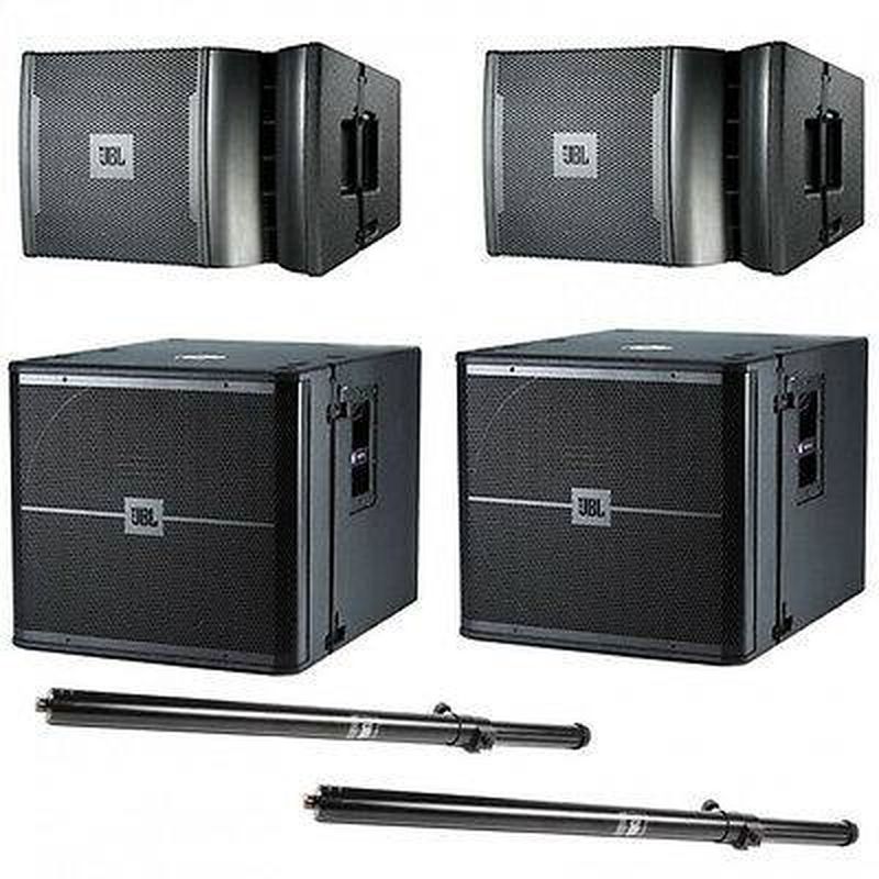 Système amplifié 5600 W 2 caissons JBL VPSB7118DPAN + 2 têtes JBL VRX932LAP