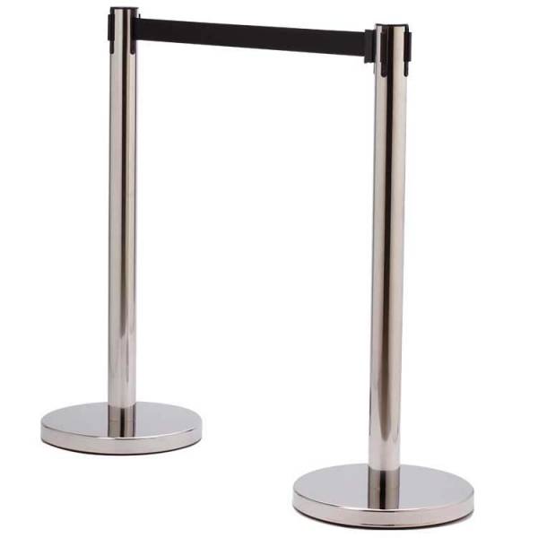 Poteau à sangle pour le balisage de fil d'attente